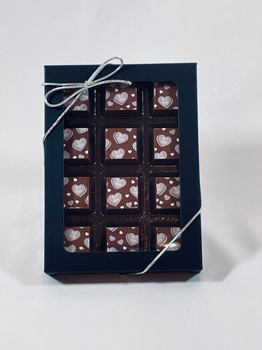 Solid chocolates with 